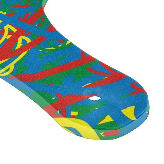 Red Blue Yellow Green Scribble Hot Mess Graffiti Schneidebrett (Ecke)