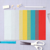 Red Blue Yellow White Grey Chic Einzigartiges Must Seidenpapier (Handwerk)