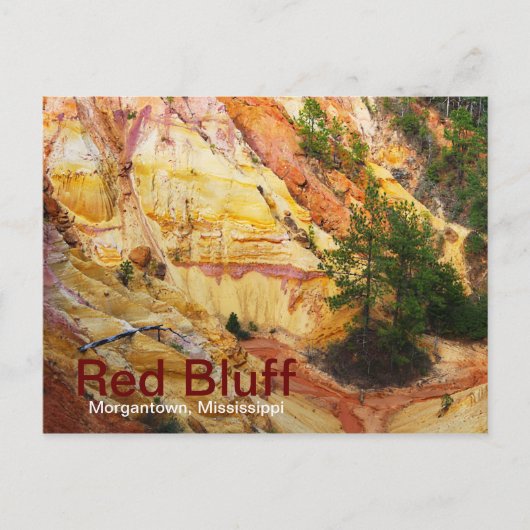 Red Bluff auf Autobahn 587 Postkarte (Vorderseite)