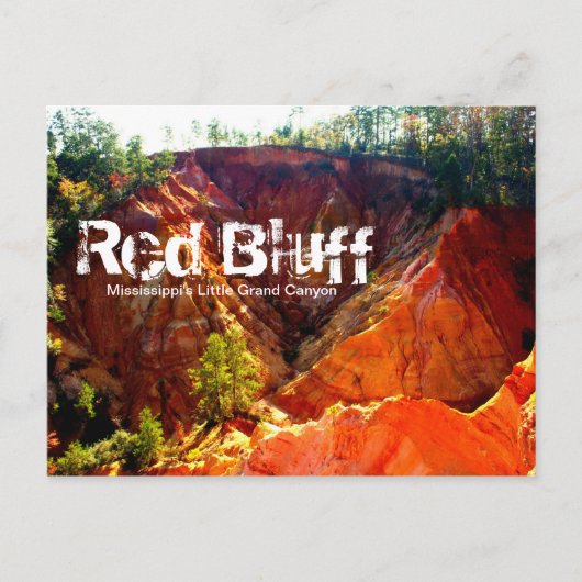 Red Bluff - Morgantown, MS Postkarte (Vorderseite)