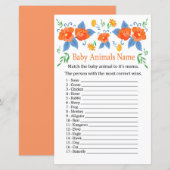 Red Blume Baby Animes Name Game (Vorne/Hinten)