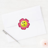 Red Blume Badminton Runder Aufkleber (Umschlag)
