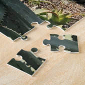 Red Blume Blue Sea Rocky Cliffs Puzzle (Seite)