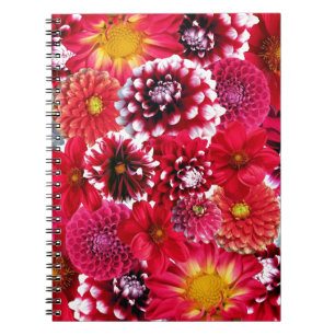 Red Blume Bouquet Notizblock