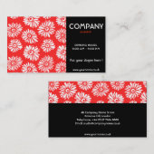 Red Blume Business Card Visitenkarte (Vorne/Hinten)