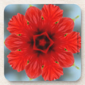 Red Blume Cork Untersetzer (Vorderseite)