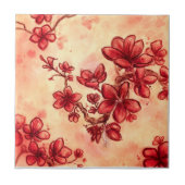 Red Blume Dance Fliese (Vorderseite)