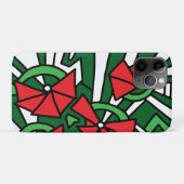 Red Blume Doodle Art Case-Mate iPhone Hülle (Rückseite (Horizontal))