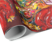 RED BLUME FAIRA Fantasy Geschenkpapier (Rolleneckpunkt)