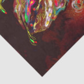 RED BLUME FAIRA Fantasy Seidenpapier (Detail)