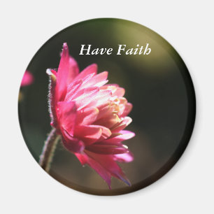 Red Blume Faith Inspiration Magnet