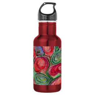 Red Blume Fantasy Edelstahlflasche