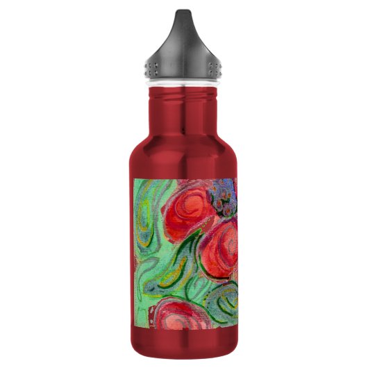 Red Blume Fantasy Edelstahlflasche (Links)