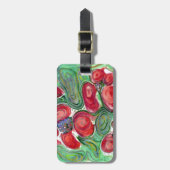 Red Blume Fantasy Gepäckanhänger (Vorderseite vertikal)