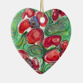 Red Blume Fantasy Keramik Ornament (Rechts)