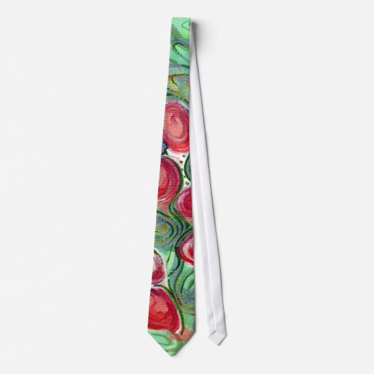 Red Blume Fantasy Krawatte (Vorderseite)