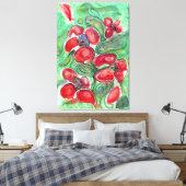 Red Blume Fantasy Leinwanddruck (Insitu (Schlafzimmer))