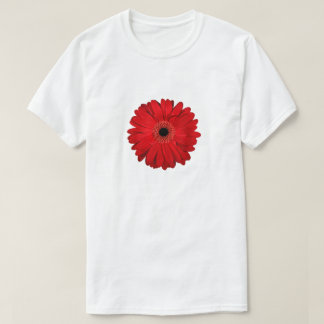 Red Blume Gerbera Foto Design T-Shirt