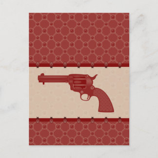 Red Blume Gun Postkarte