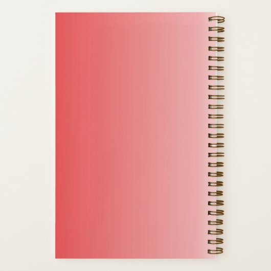 Red Blume Notebook für Office, School Notizblock (Rückseite)