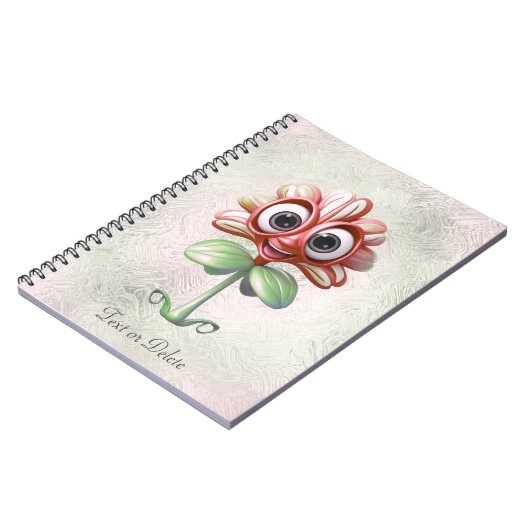 Red Blume Notebook Notizblock (Linke Seite)