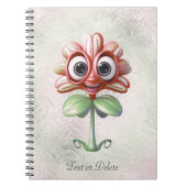 Red Blume Notebook Notizblock (Vorderseite)
