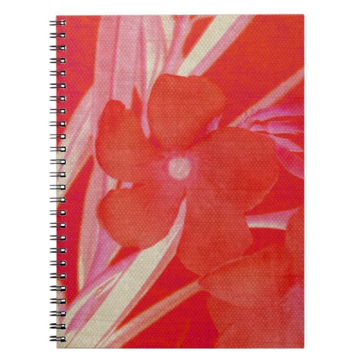 Red Blume Notebook Notizblock (Vorderseite)