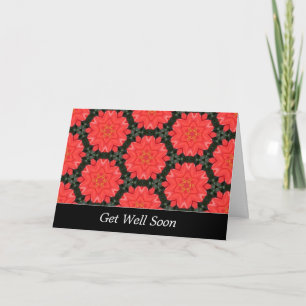 Red Blume Pattern - Gut machen Karte