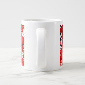 Red Blume Pattern Jumbo Tasse (Rückseite)