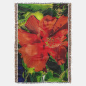 Red Blume Power Decke (Vorderseite Vertikal)