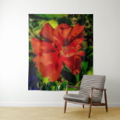 Red Blume Power Wandteppich (Beispiel)