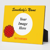 Red Blume Ribbon Template von Kenneth Yoncich Fotoplatte (Seite)