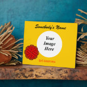 Red Blume Ribbon Template von Kenneth Yoncich Fotoplatte (Seite)