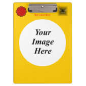 Red Blume Ribbon Template von Kenneth Yoncich Klemmbrett (Vorderseite)