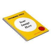 Red Blume Ribbon Template von Kenneth Yoncich Notizblock (Rechte Seite)