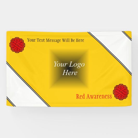 Red Blume Ribbon von Kenneth Yoncich Banner (Horizontal)