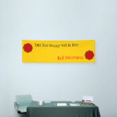 Red Blume Ribbon von Kenneth Yoncich Banner (Messeveranstaltung)