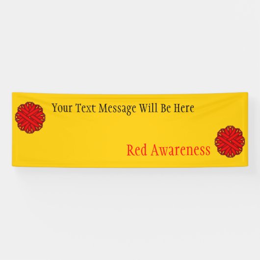 Red Blume Ribbon von Kenneth Yoncich Banner (Horizontal)