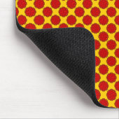 Red Blume Ribbon von Kenneth Yoncich Mousepad (Ecke)