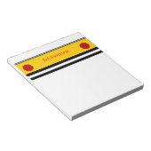 Red Blume Ribbon von Kenneth Yoncich Notizblock (angewinkelt)