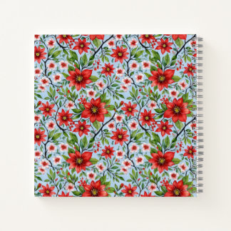 Red Blume Sky Garden Notizblock