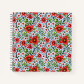 Red Blume Sky Garden Notizblock (Vorderseite)