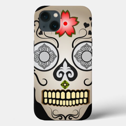 Red Blume Sugar Case-Mate iPhone Hülle (Rückseite)