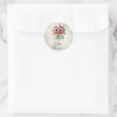 Red Blume Vielen Dank, dass Sie Sticker (Tasche)