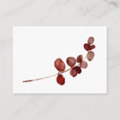 Red Blush Floral Rose Wie viele Kisses Bridal Game Begleitkarte (Rückseite)