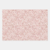 Red Blush Pink Sparkle Glitter Christmas Geschenkpapier Set (Vorderseite 2)