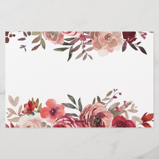 Red Blush Rose Ratschläge für Hochzeiten Briefpapier