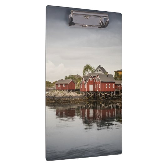 Red Boat Houses Klemmbrett (Rechts)