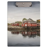 Red Boat Houses Klemmbrett (Vorderseite)