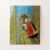 Red Boat in Lowtide Puzzle (Vertikal)